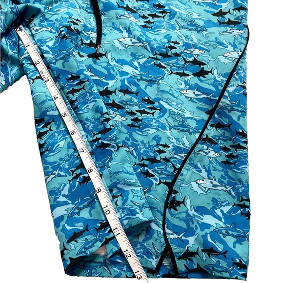 Blacktip Men's Offshore Board Shorts Blue Shark Reef 32 - Picture 2 of 6